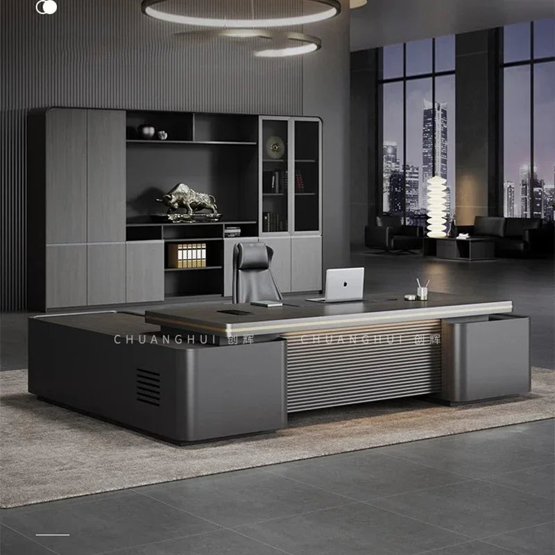 L Reception Office Table Adjustable Executive Work Pc Writing Desk Study Modern Mesa Escritorio Desk Accessories Furniture