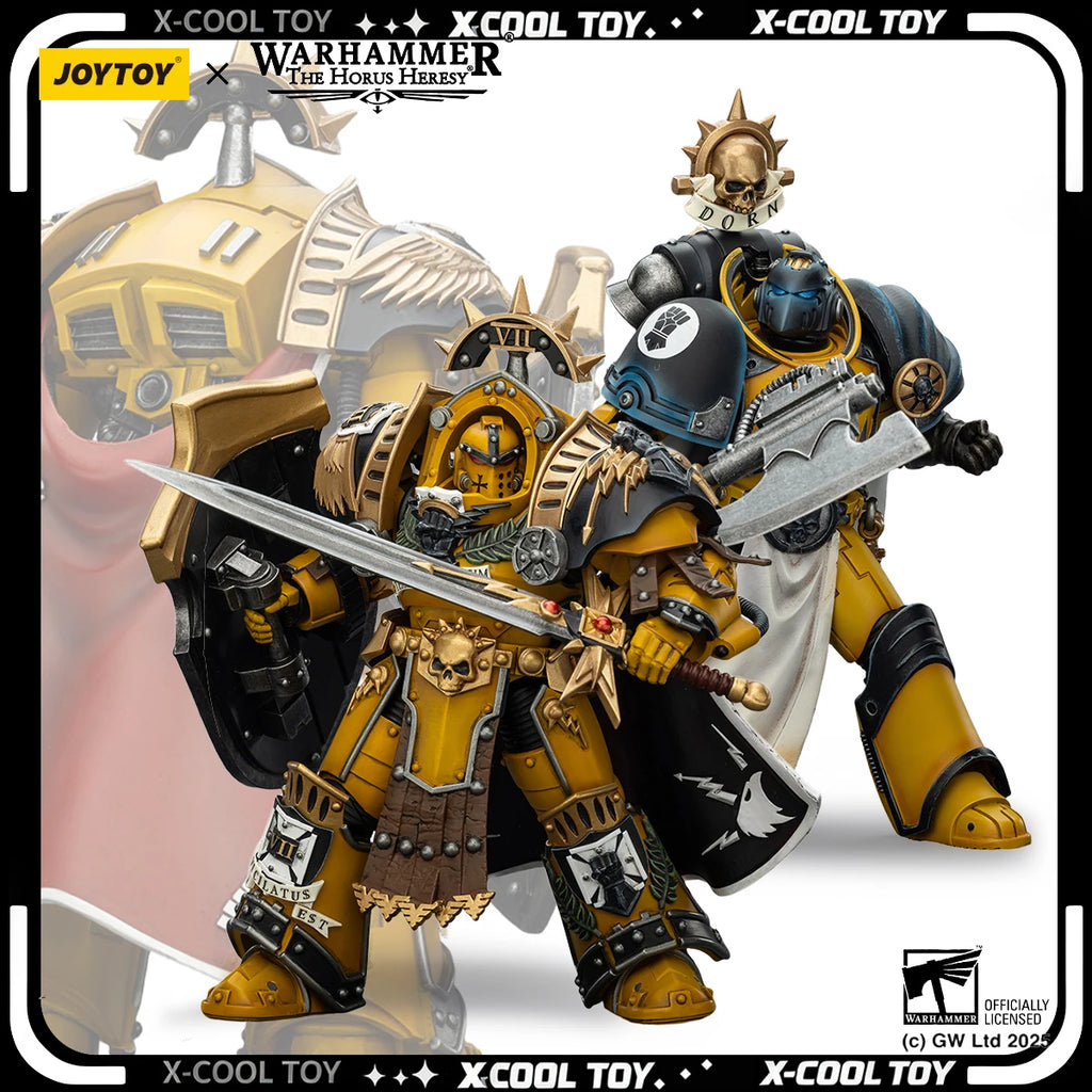 JOYTOY Warhammer 30K Imperial Fists Action Figure 1/18 Legion Praetor Librarian Consul Articulated Action Figurine Collect Toys