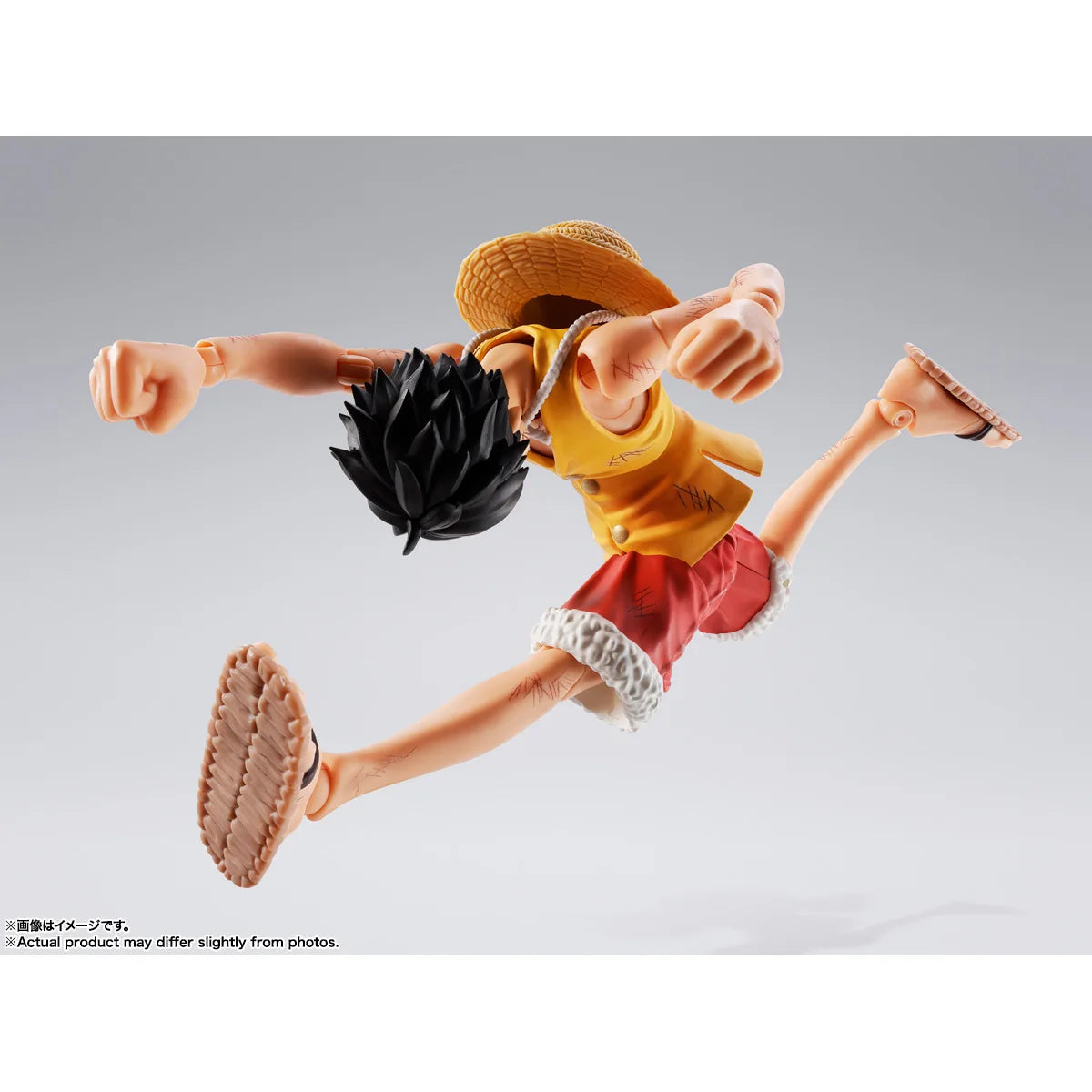 Original Bandai S.H.Figuarts Monkey.D.Luffy Marineford Anime Figure 1/12 Action Doll Ornament Collectible Model Toy