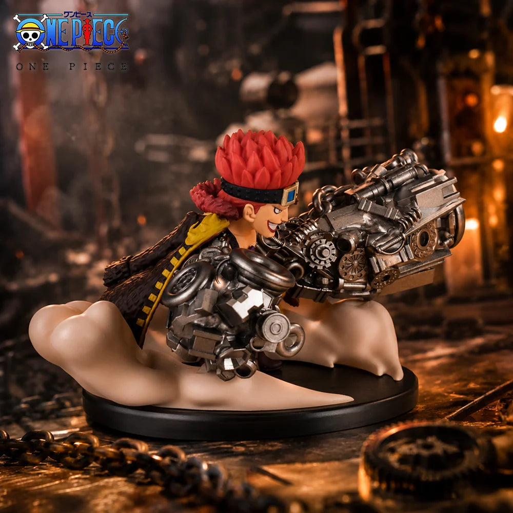 1pc 13cm/5.12in Official One Piece Eustass Kid Figure Anime PVC Statue Desktop Car Ornament Collectible Model Toys Gift