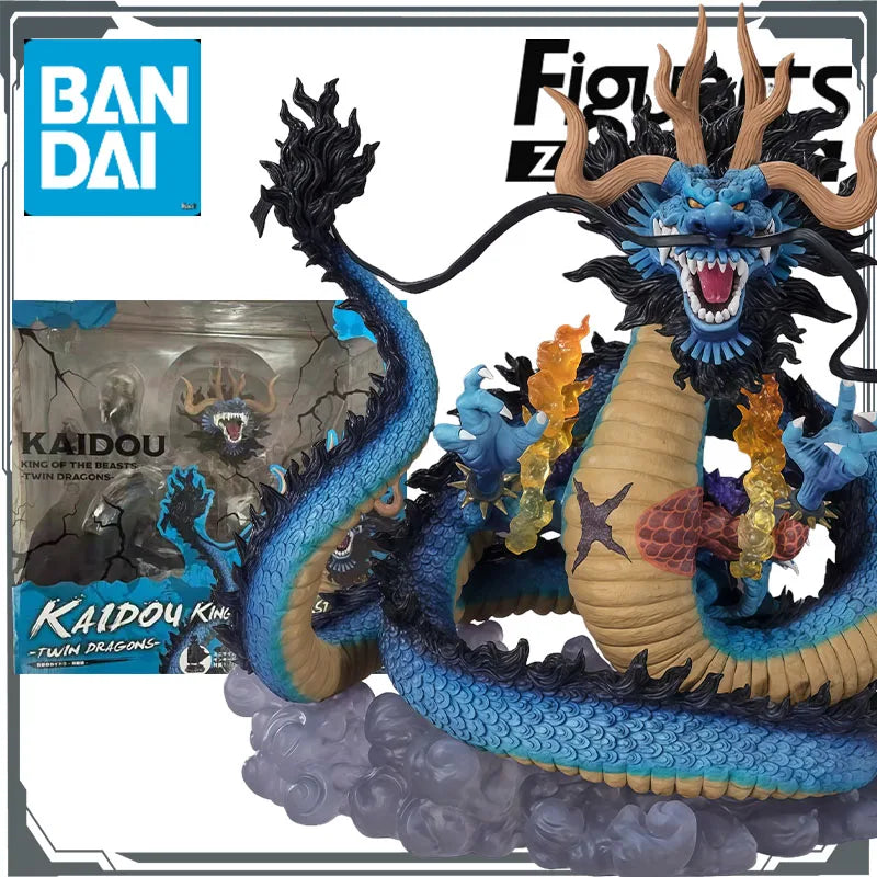 Bandai Original FiguartsZERO One Piece Kozuki Momonosuke & Beast Kaiduo Anime Figures Toys for Boys Christmas Gift Collectible
