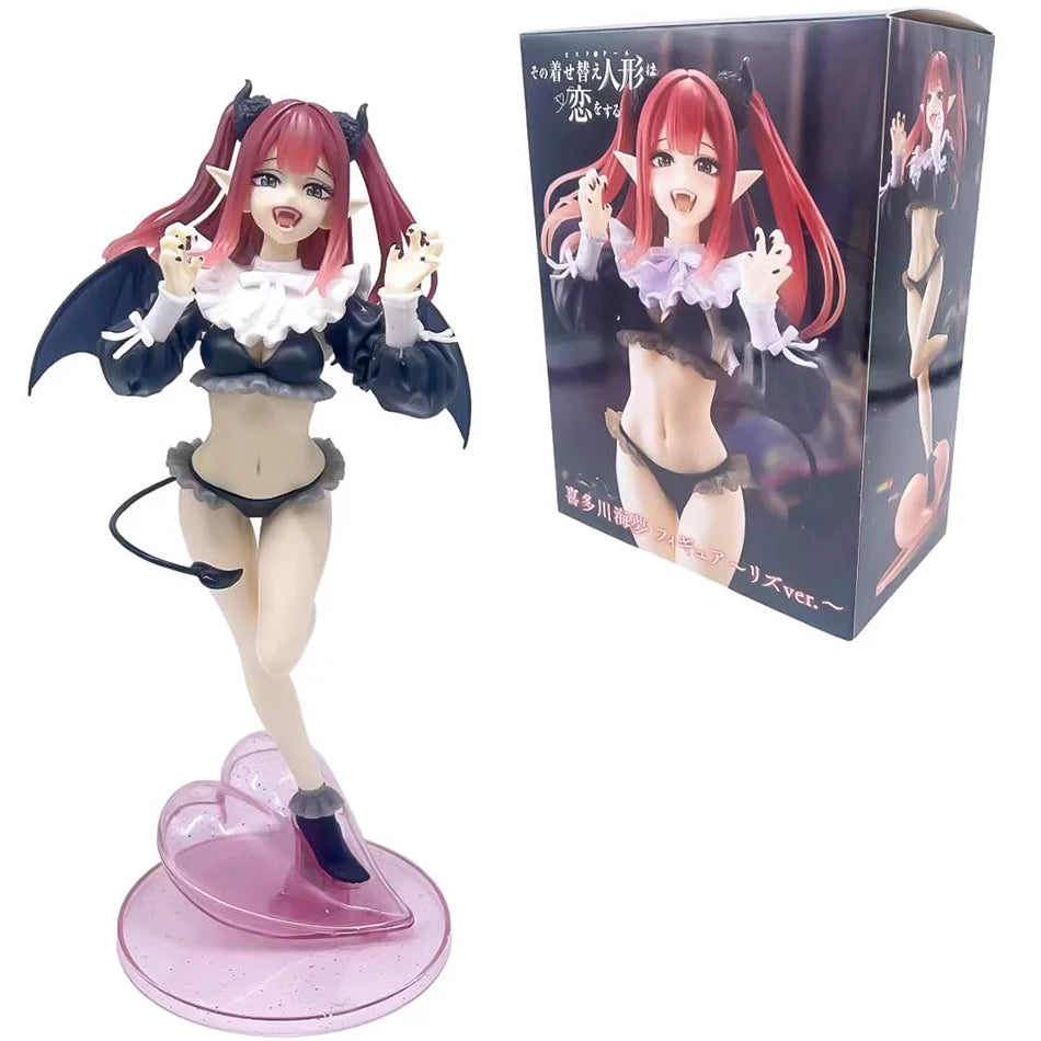 2 Stück My Dress-Up Darling Kitagawa Marin Liz Ver. Anime PVC Actionfigur Sammlermodell Desktop-Dekoration Puppe Geburtstagsgeschenk