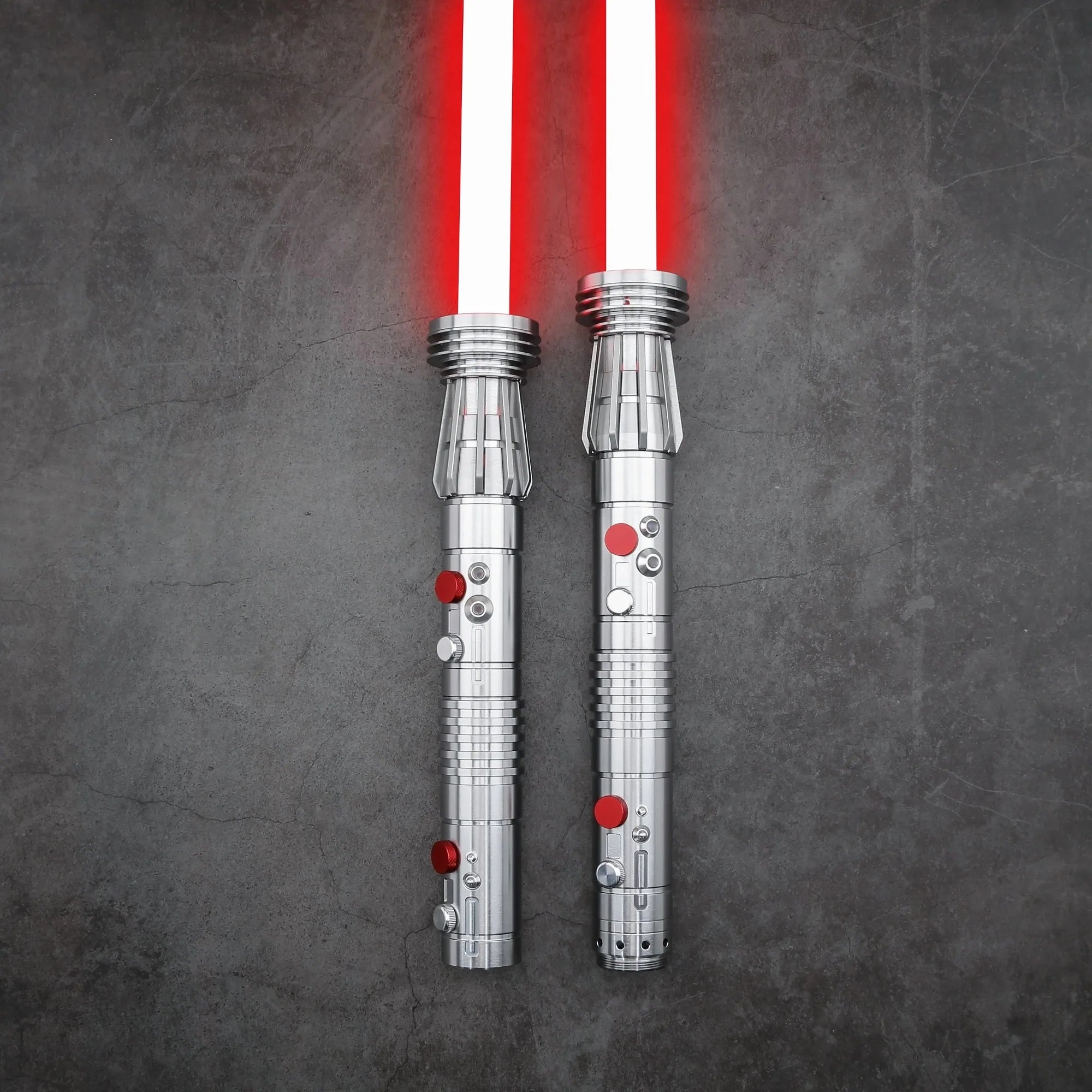 Darth Maul SNV4 2pcs Handle+Blade JEDI 27sound Double Lightsaber Toys Metal Hilt Light Smooth Swing Sword Laser Proffie TXQSABER