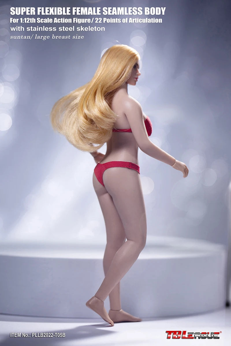 TBLeague Phicen 1/12 Scale TM01A TM02A T01A T01B T02A T02B T03A T03B T04A T04B T05A T05B Female/Male Pale/Suntan Body With Head