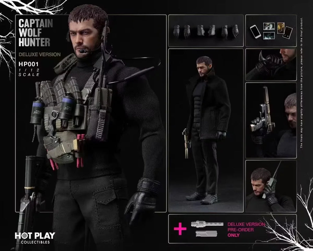 In Stock HOT Resident Evil 1/12 Scale Chris Redfield Wolf Hunter Captain Action Figure Joint Movable Anime Collectible Model Toy
