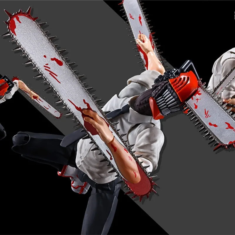 BANDAI shf  Chainsaw Man Denji 100% Original genuine PVC Action Anime Figure Model Toys Figure Collection Doll Gift