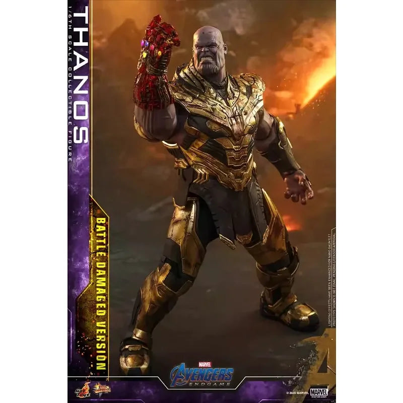 HotToys HT MMS564 1/6 Thanos4.0 Battle Damaged Edition 41.5cm Action Figure Model with Luminous Nano Gloves