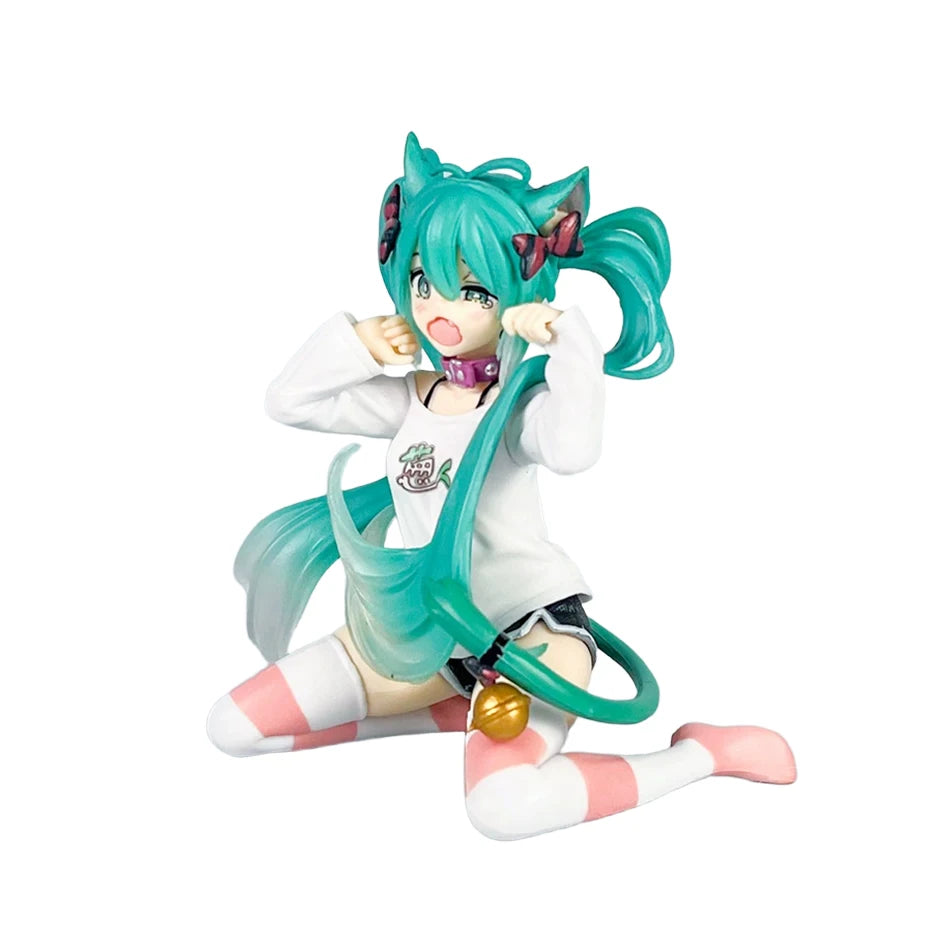 Anime Hatsune Miku Figure 12-22CM Virtual Singer Manga Statue Kawaii Model Toy for Computer Desk Cake Decoration Gift