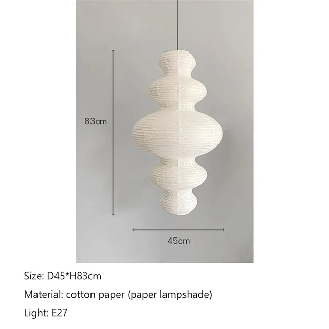 Janpanese Akari Rice Paper Lamp modern Noguchi Yong Pendant Lamp Living Room Bedroom Corner Designer Light
