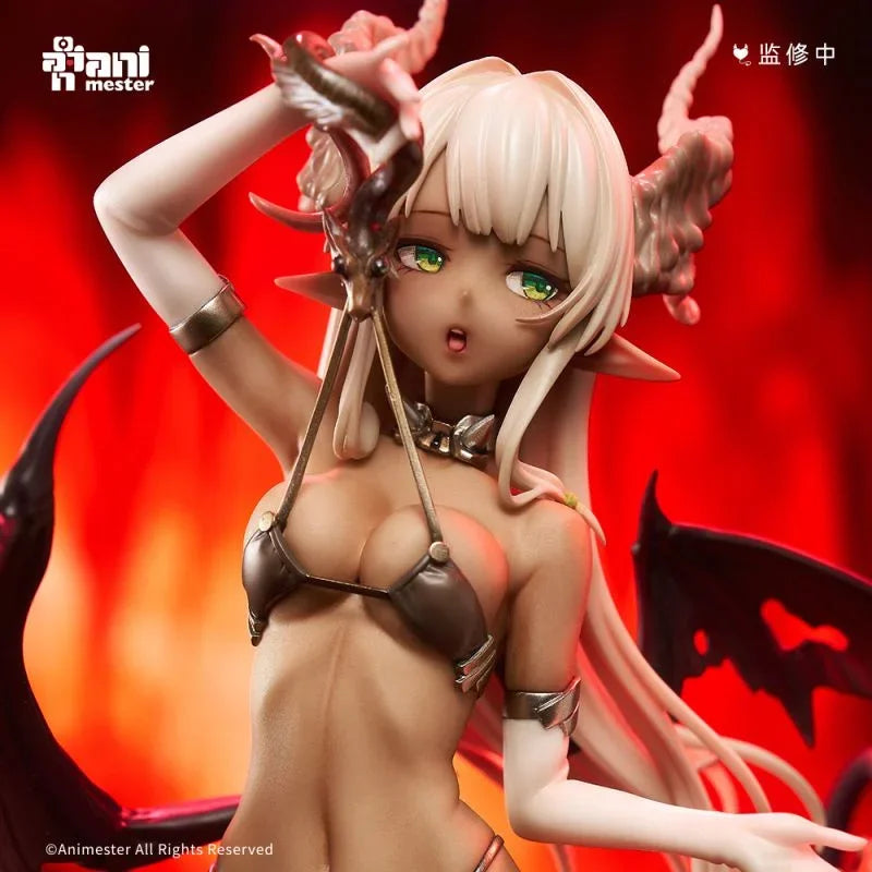 Original Animester 1/7 Little Devil Moemoeko 29cm Pvc Hentai Anime Action Figures Model Collection Ornament Toy