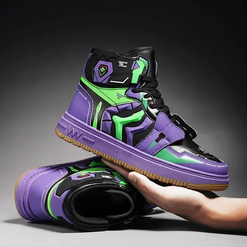 Machine No. 1 EVA men's anime sports shoes high-top casual sports vulcanized shoes outdoor autumn and winter Christmas gifts