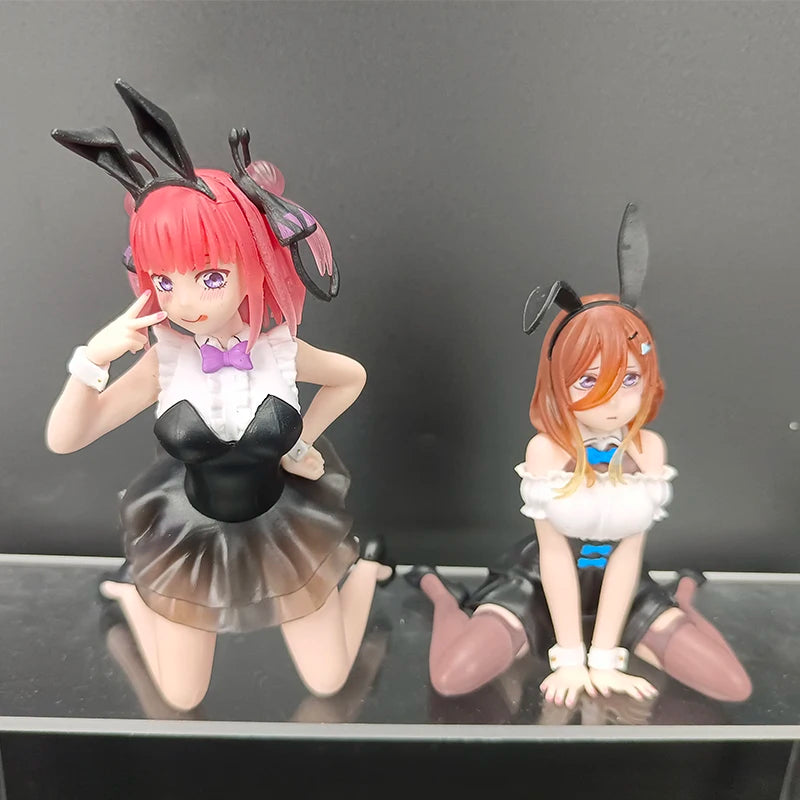 10 cm Yotsuba Anime Niedliche Nakano Nino Figur Die Quintessenz Quintuplets Figur Katze Nakano Miku Figur PVC Sammlung Spielzeug