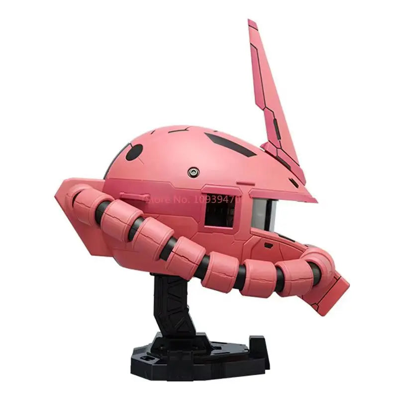 Bandai Namco Official Char's Zaku Head Sculpture Gundam Series Mecha Anime Model Collectible Figure Statue BN Head Collection