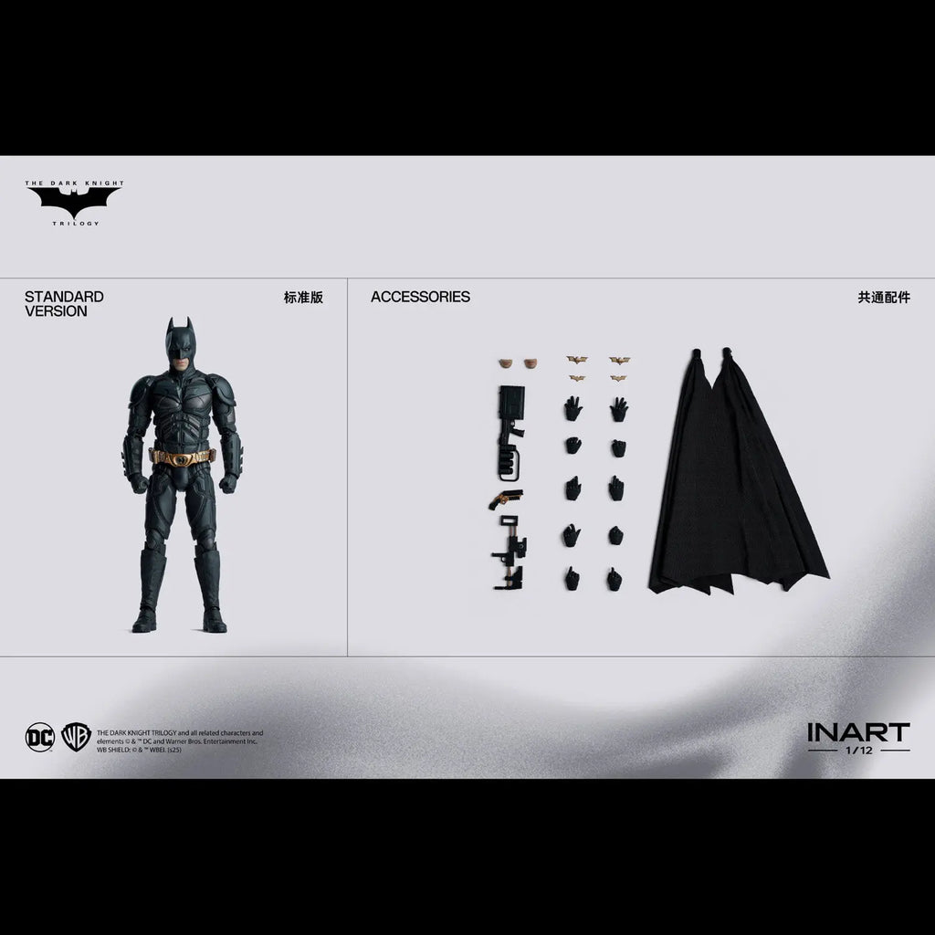 In Stock INART 1/12 "The Dark Knight Rises" Batman Bell Action Figure Toy Collection Gift