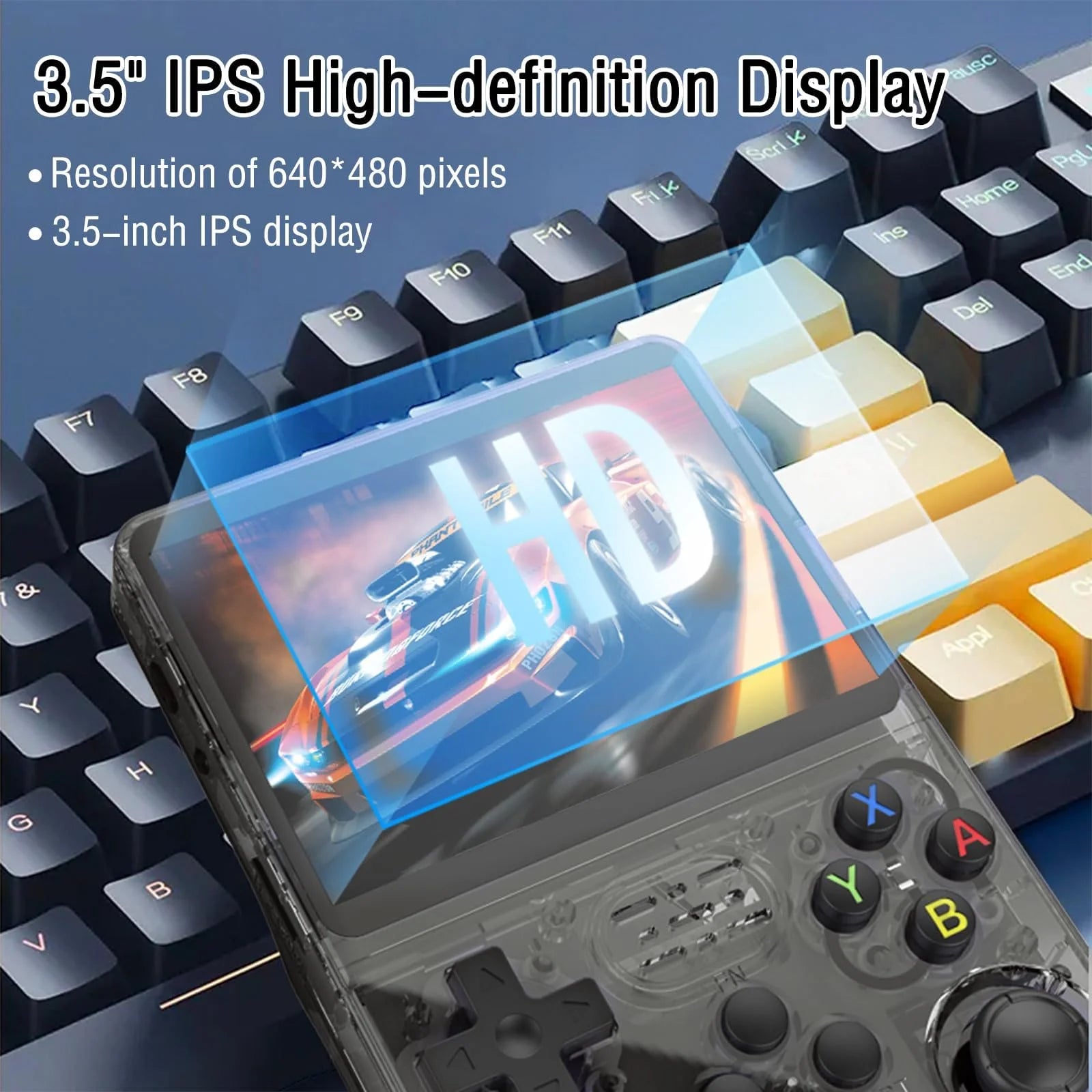 R36S Retro Handheld Video Game Console 3.5Inch IPS Screen Portable Video Game Console  64GB 20000+ Games linux System
