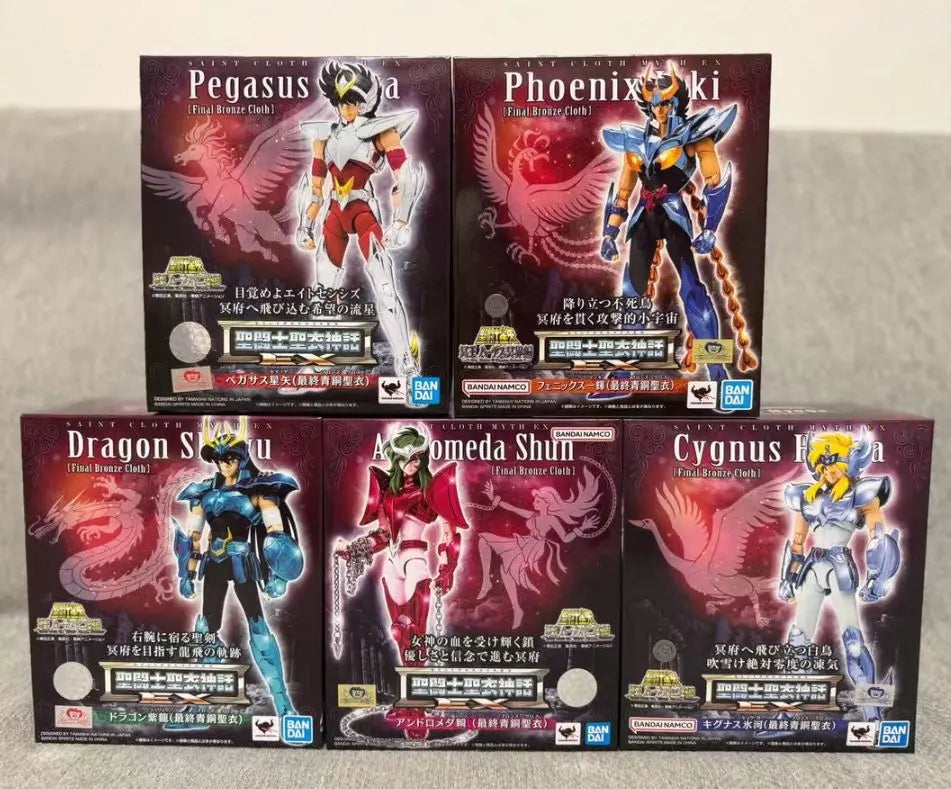 In-stock Bandai Saint Seiya Myth Cloth EX Bronze Five Heroes Assemble (Final Bronze Cloth) Alloy Action Figure Collectible Gift