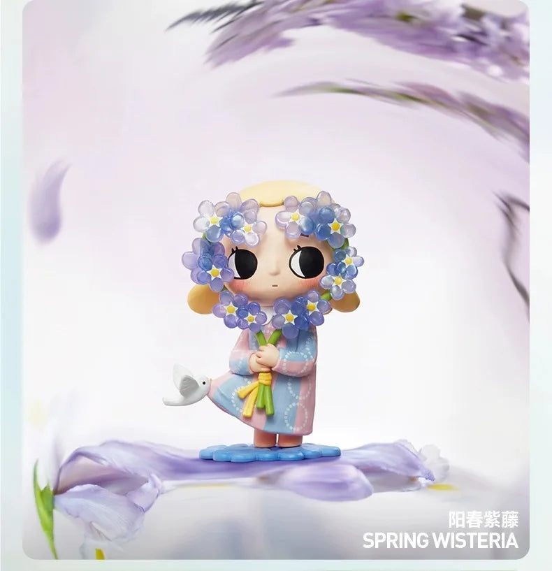 New Genuine Popmart Nyota I Am The Seasons Series Blind Box Cute Action Figures Toys Mystery Box Collectible Model Toy Gift