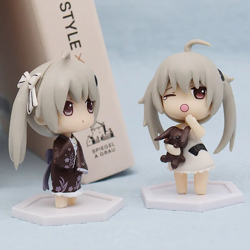 1pcs Random style 2024 New Anime Yosuga no Sora Kasugano Sora Q version kawaii PVC figure model toys doll collect ornaments gift