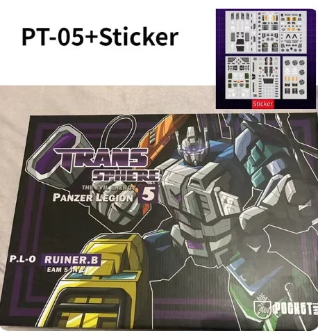 PocketToys Transformation Bruticus 5 in 1 PT05 PT-05 Combo G1 Battle Titan 27cm Action Figure Toy Collectible Gift in Stock