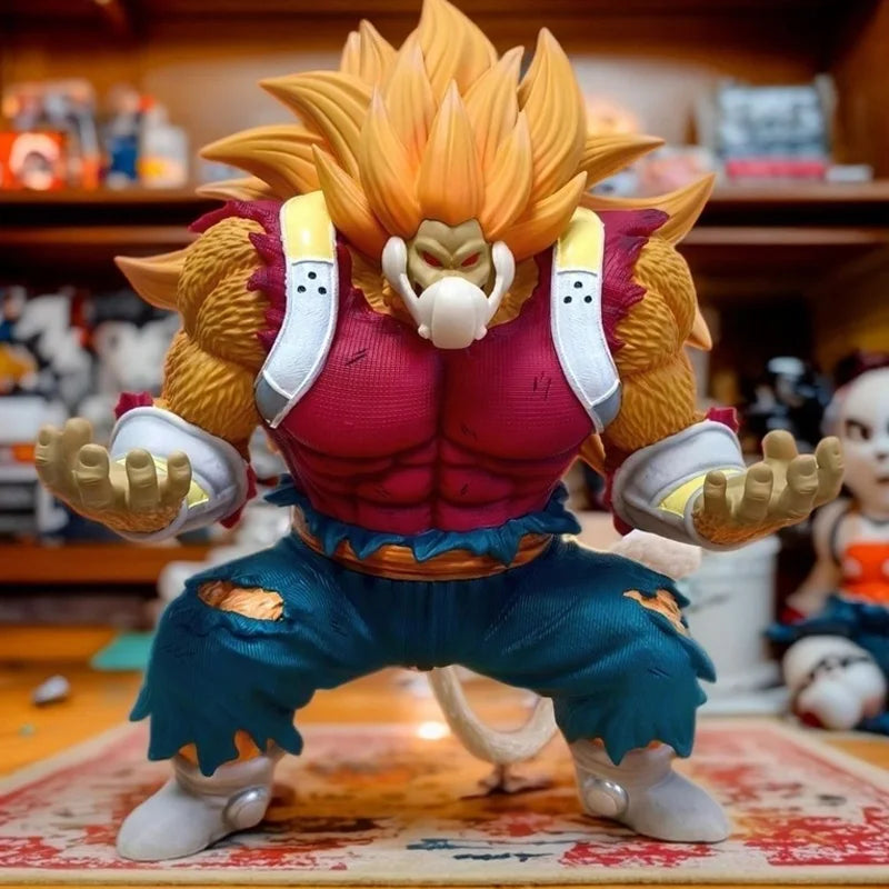 Anime Dragon Ball Golden Great Ape Cumber Action Figures With Removable Mask Model Trendy Toy Statue Desktop Decoration Boy Gift