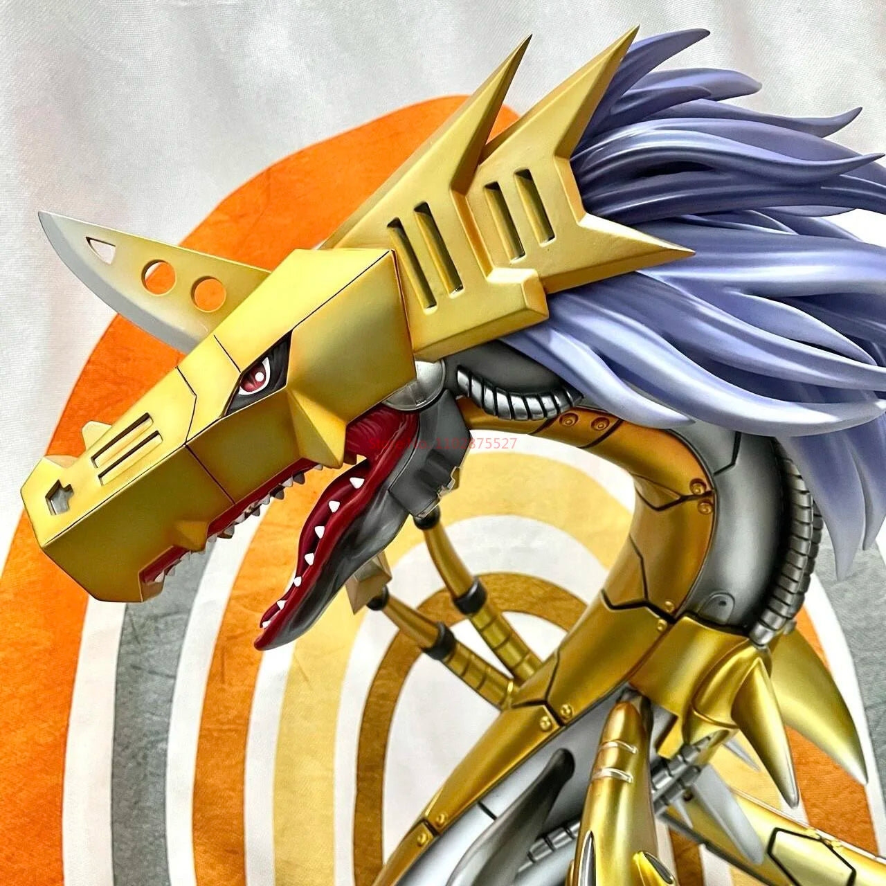 Digimon Adventure Anime Figure Metal Seadramon 40cm Action Figureine Gk Pvc Statue Model Collect Decoration Toys For Kid Gifts
