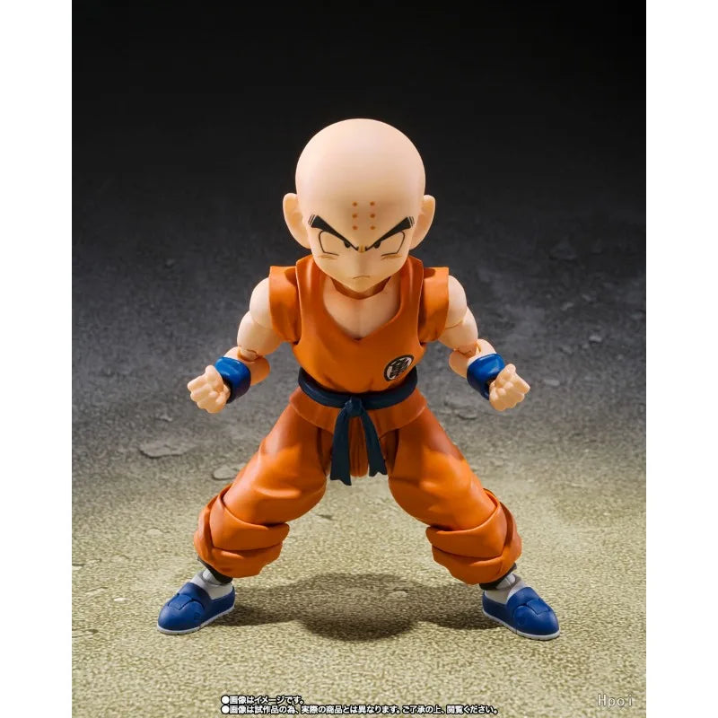 SHF Krillin Goku's Best Friend Movable Action Figure 11cm Dragon Ball Z PVC ABS Collectible Model Bandai Spirits Hot Sale