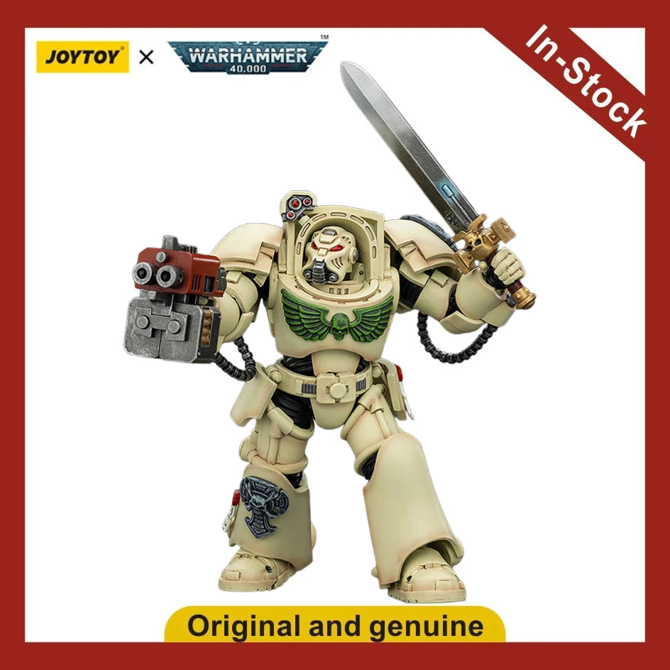 【UA】JOYTOY Warhammer 40K 1/18 Scale Action Figure Dark Angels Deathwing Terminator 1 Model Toy Gift
