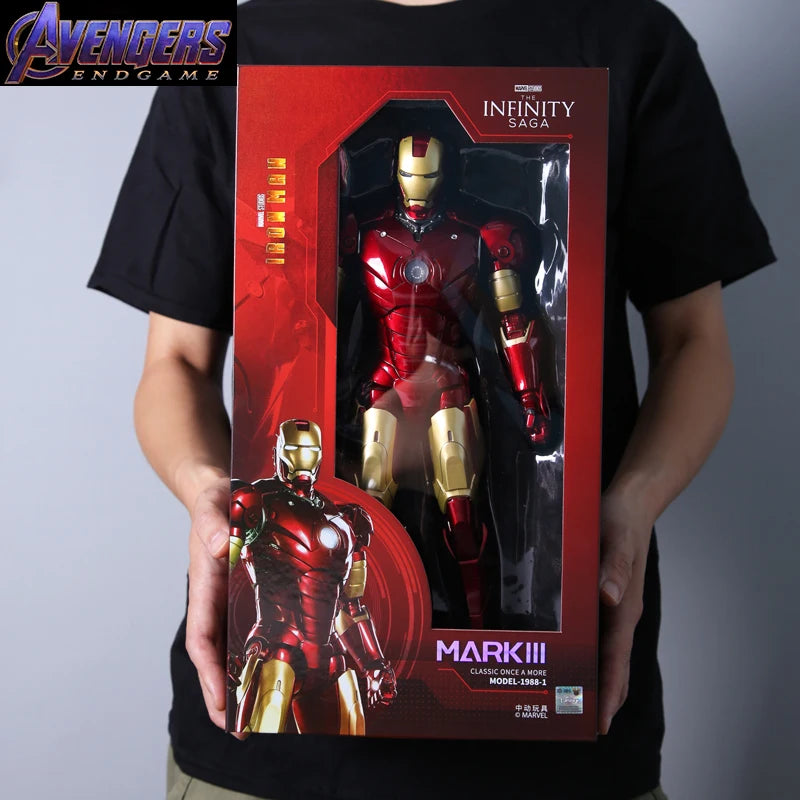 Zd 1/5 Iron Man 36cm Mk3 Original Legends 10th Anniversary Collection Tony Stark Modell Actionfigur Kinderspielzeug Geschenke