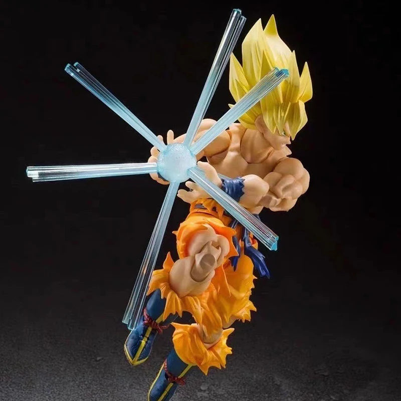 Shf Dragon Ball Z Son Goku Легендарна екшън фигурка PVC подвижна колекция Аниме 17см Супер Саян Какарото фигурка Модел играчки