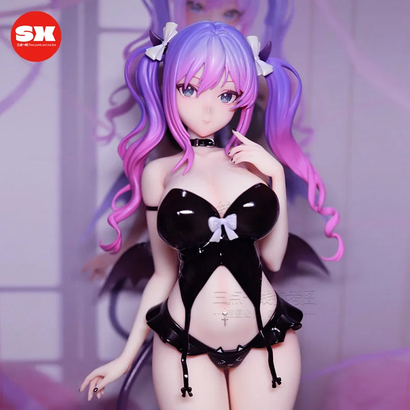 2D Anime Girl Glowing Little Imp PC Case Ornament Model Figurine Exquisite Christmas Gift for Boys