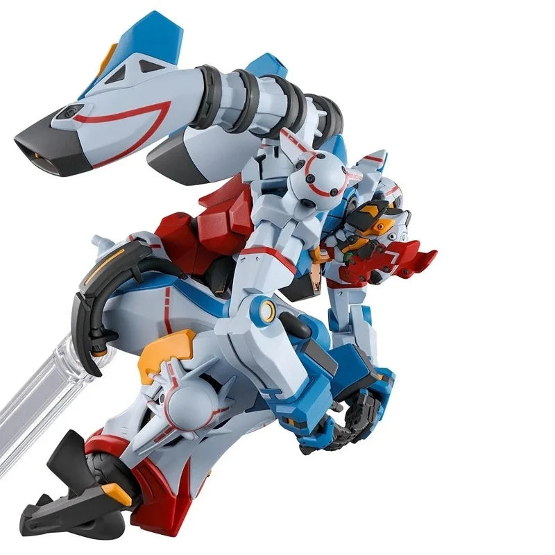 HG 1/144 GQuuuuuuX Assembly Model Kit Action Figure Boys' Puzzle Toys Collectible Desktop Ornament Doll Gift Dual Head Sculpts