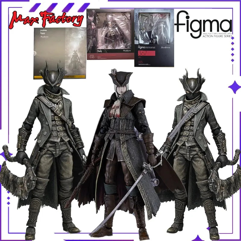 Max Factory Original Figma Series 367 Bloodborne Curse Hunter Mobile Game Anime Figurine Model Toy Gift Collection in Stock