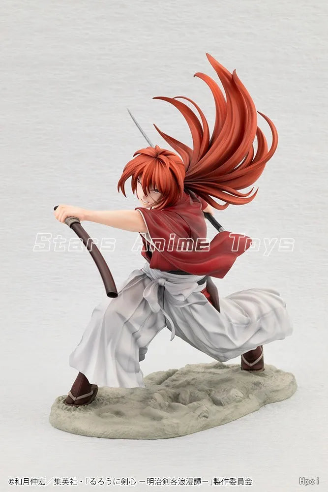 In Stock Original Kotobukiya ARTFX J Rurouni Kenshin Himura Kenshin 1/8 Anime Ornament Toy Figure Model Gift