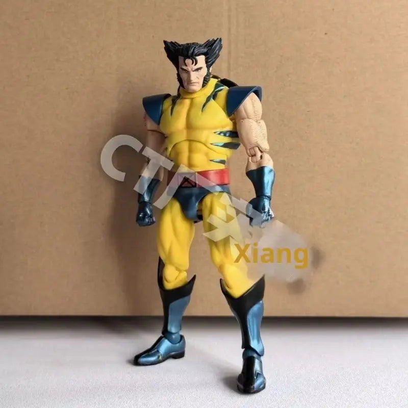 Mafex096 Wolverine Classic Costume Chinese Factory KO Logan Marvel Action Figure Model Toy Collectible Animation Derivative