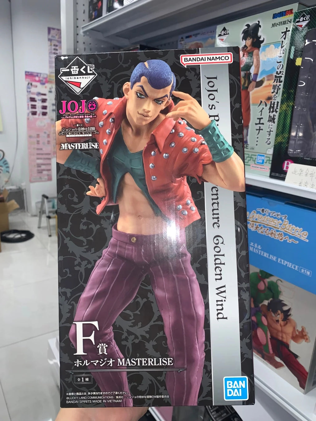 Bandai Ichiban JoJo's Bizarre Adventure Figure GOLDEN WIND Risotto Nero Doppio Illuso Melone Anime Action Figure Model Toys Gift