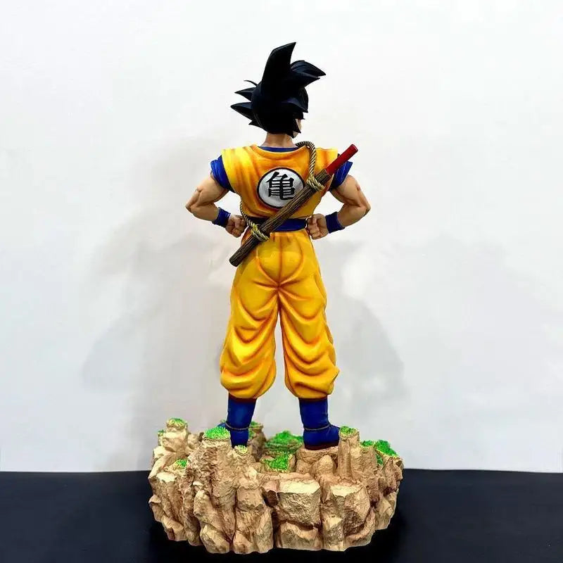 New Big Dragon Ball Wukong Super Saiyan 70cm Action Figure Jt Statue Anime Art Play Ornament Collectible Holiday Gift