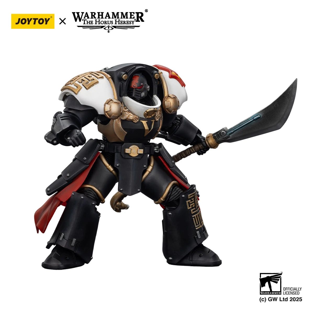 JOYTOY Warhammer 30K 1/18 Action Figure White Scars Legion Praetor White Scars Ebon Keshig Terminator Collectible Model Toys