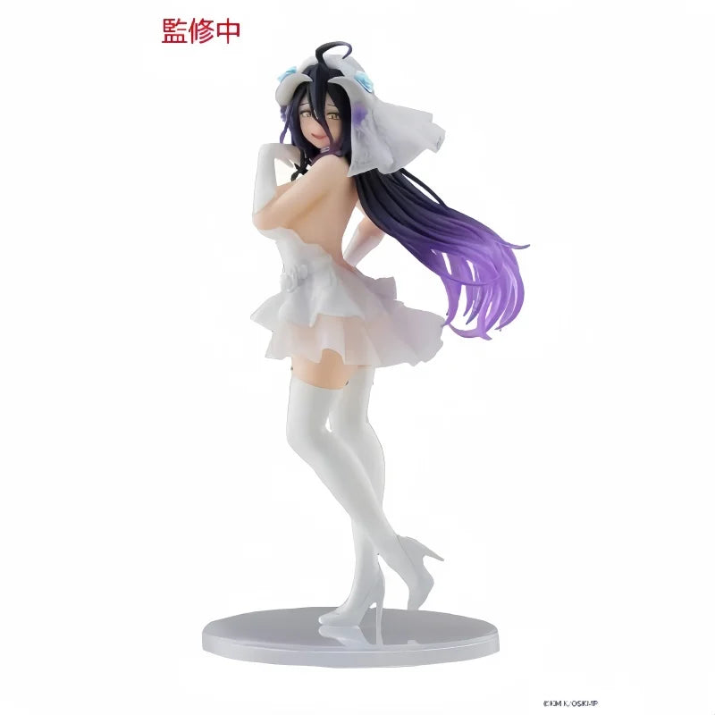 Original Anime Figure Bandai Taito Albedo Coreful Overlord Action Figurine PVC Toys Collector Model Doll