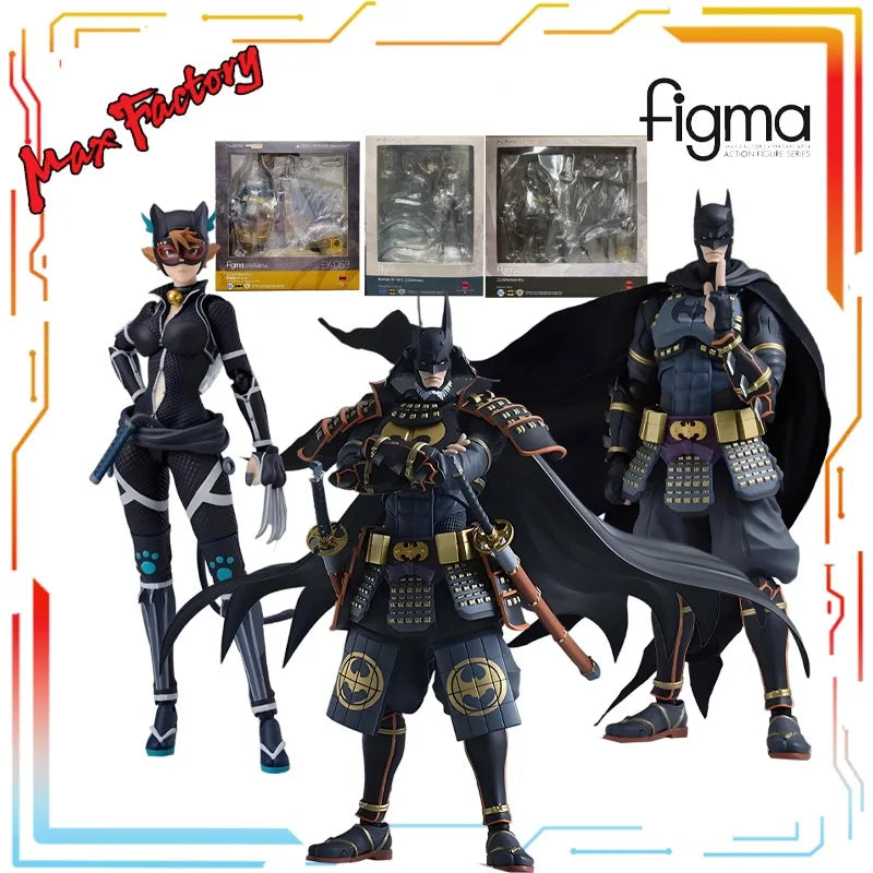 MAX Original  Finished Product Movable Exquisite Doll FIGMA Ninja Batman Anime Toys Collectible Model Festival Gift for Boys