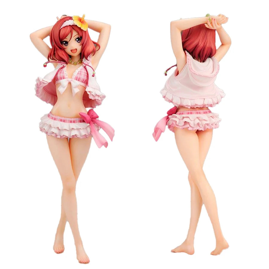 23cm Love Live! Anime Figure Sexy Swimsuit Girl Nishikino Maki Action Figure 9-Member Girl Group Love Live Figurine Model Toys