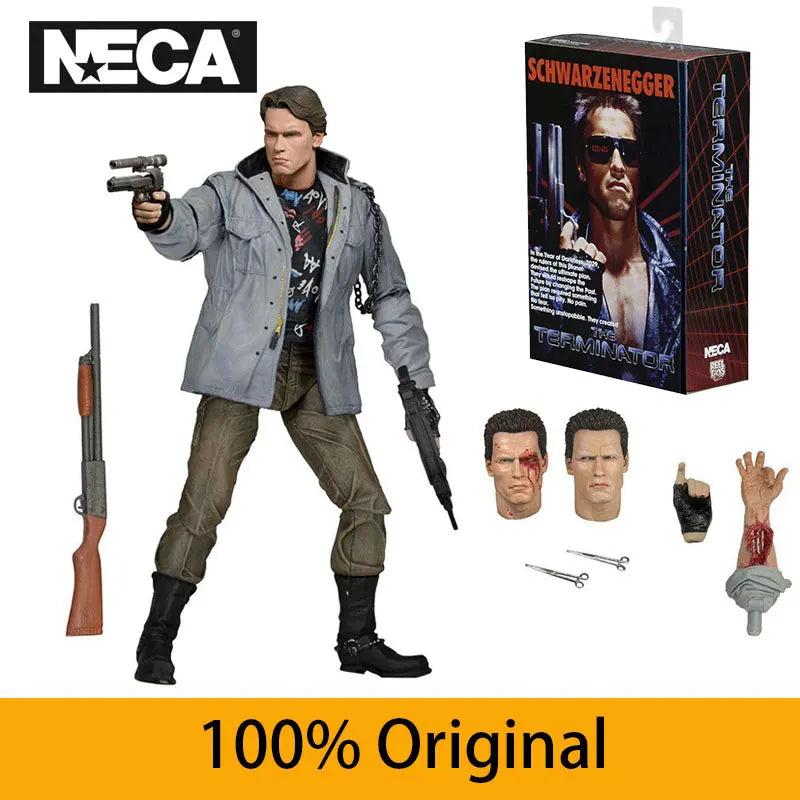 NECA 51911 Toys Terminator Action Figure Ultimate T-800 Tech Noir Action Figures Collection Original Model Gift Doll Statue 18cm