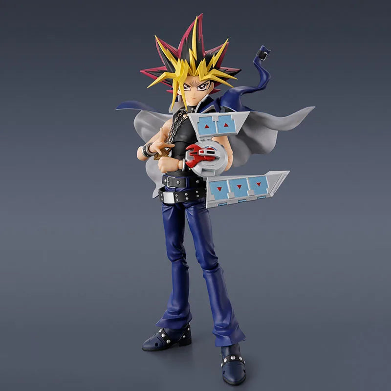 In Stock Genuine Bandai Yu Gi Oh  Duel Monsters Model Kit SHF Yami Yugi Anime Action Figure Collection Finished Model Toys Gifts