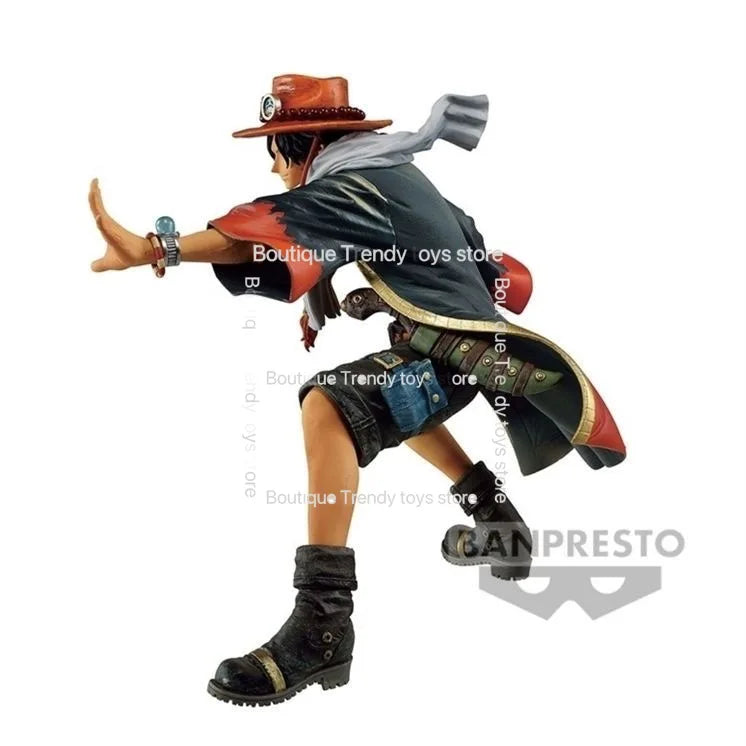 In Stock Bandai Original Banpresto One Piece Portgas D Ace Action Figure Model Doll Brand New Boxed Anime Characters Toys Garage