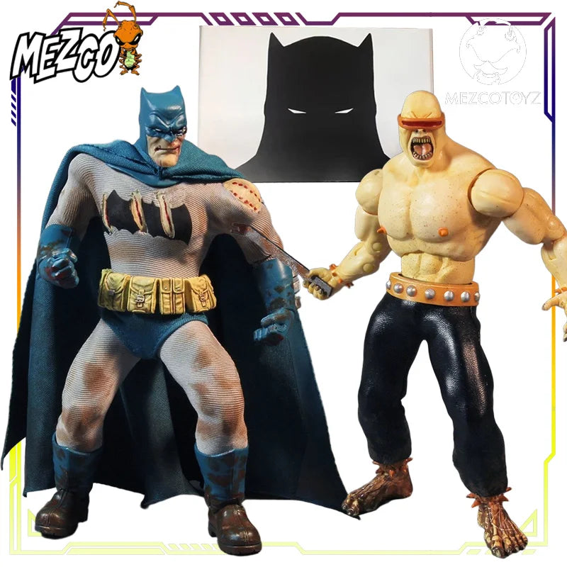 Mezco Toyz Original 1/12 Collectible Movable Batman The Dark Knight Returns Batman Vs. Mutant Leader Action Figure Toys Gifts