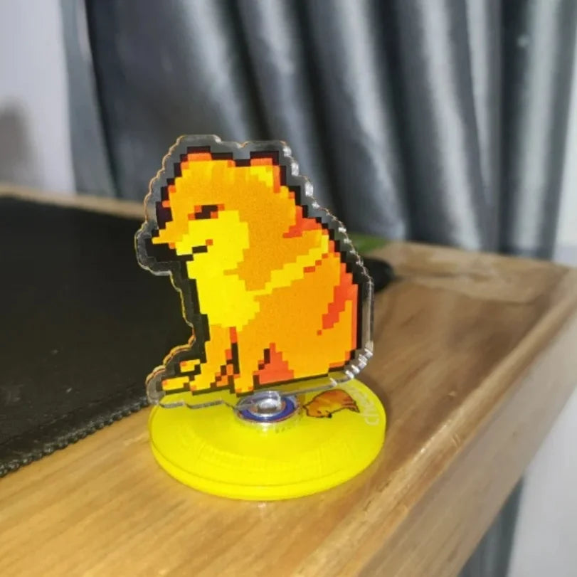 Cute Cat NEW Pattern Acrylic 360° Rotating Kitten Stands for Desk Decoration Home Decor Car Motorcycle Kids Adults Gifts