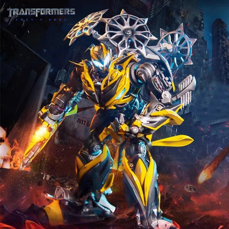 1: 18 Bumblebee Alloy Version Comicave Transformation Cs Action Figure Handmade Toy Movable Robot Diamond Model Alloy Model Toy