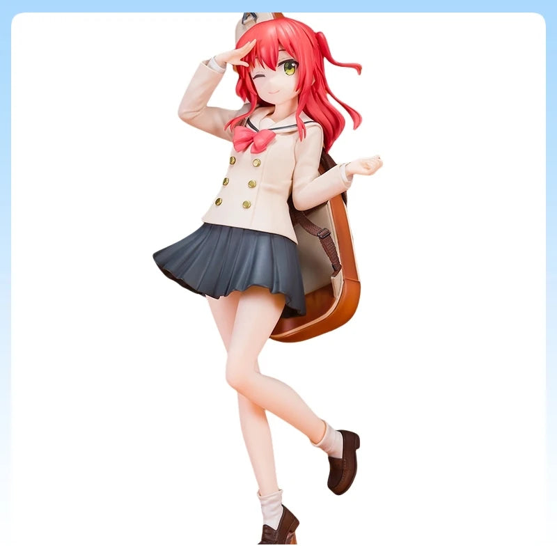 23cm Bocchi the Rock Kita Ikuyo Action Figures Standing Pose Winking Version Anime Collectible Model Red Hair Guitarist Gift