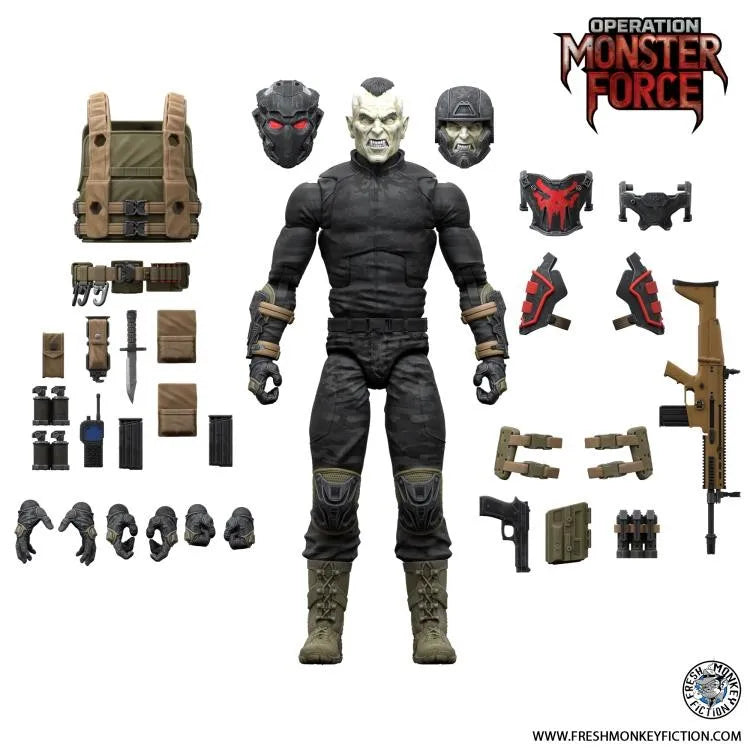 1/12 Fresh Monkey Fiction Declan Van Helsing Forgotten King Action Figure Operation: Monster Force Bbts Exclusive Model Toys