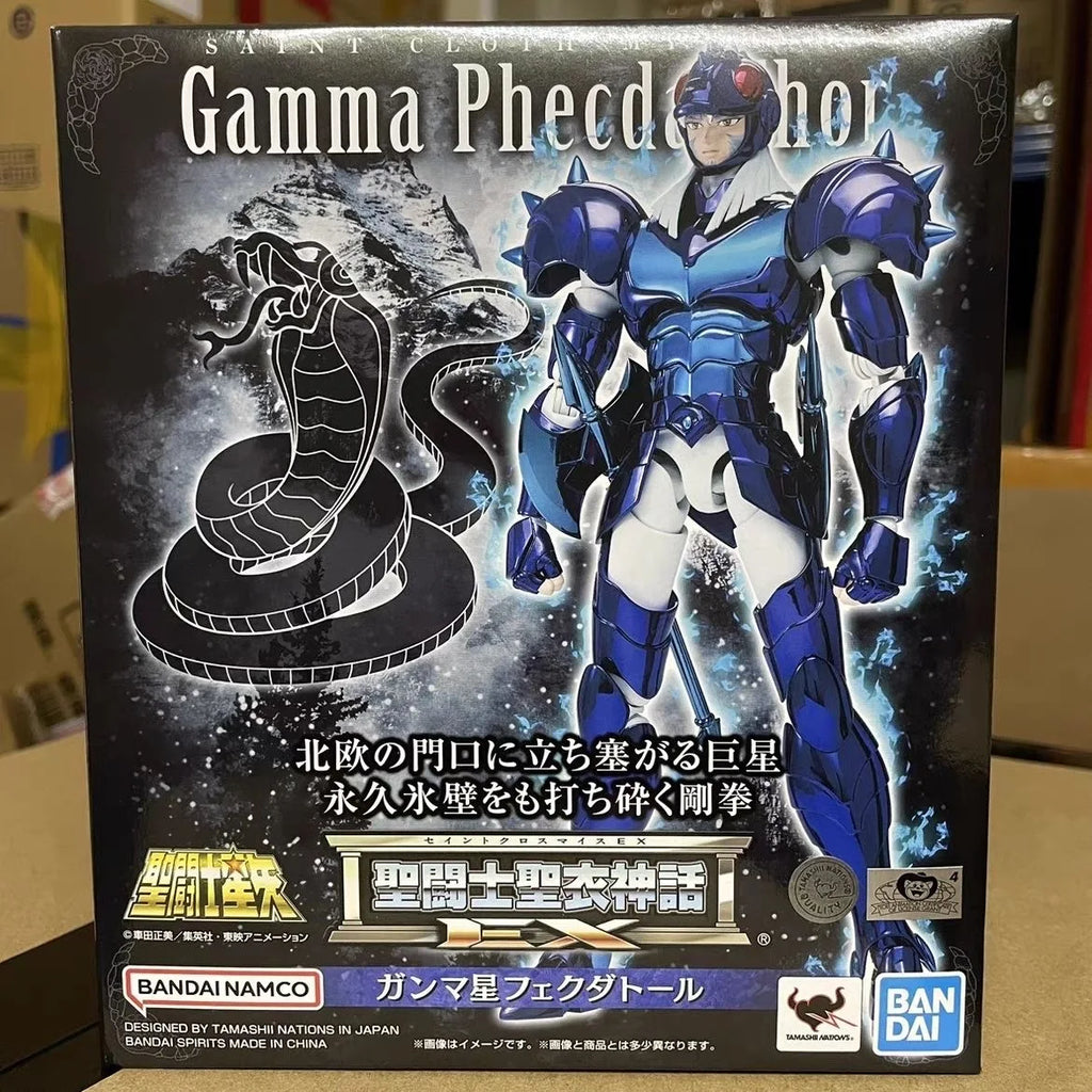 Bandai Original Anime Saint Seiya SAINT CLOTH MYTH EX God Warrior GAMMA PHECDA THOR PVC model 25cm Action Figures Proxy Version