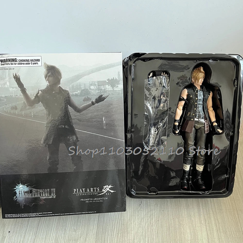 PLAY ARTS Figure Prompto Argentum Action Figure Anime Model Toy Joint Movable Decoration Collection Doll Christmas Gift